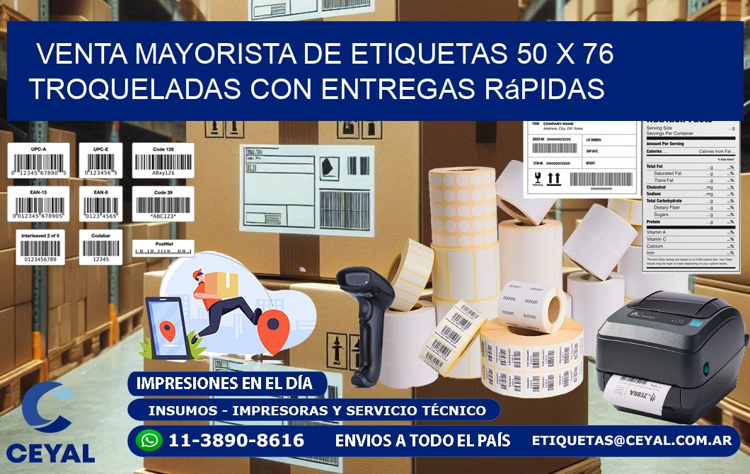 Venta mayorista de etiquetas 50 x 76 troqueladas con entregas rápidas