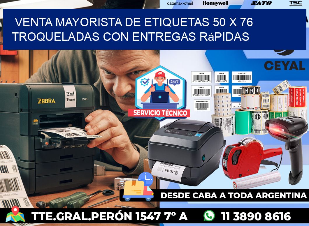 Venta mayorista de etiquetas 50 x 76 troqueladas con entregas rápidas