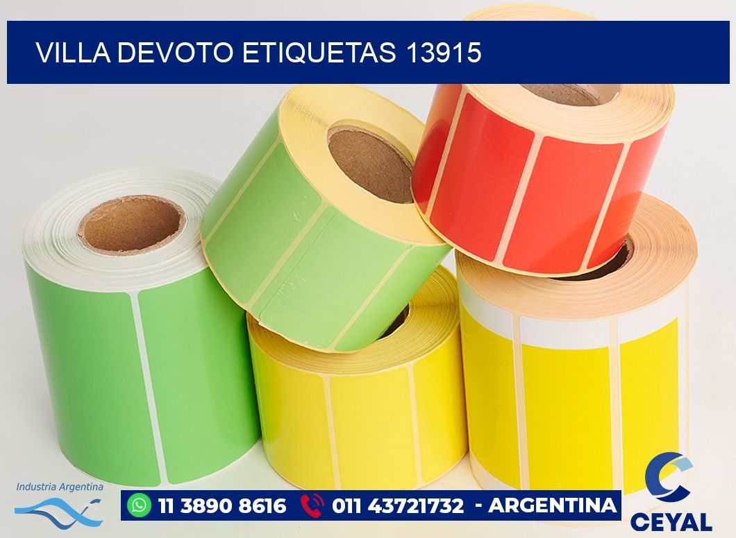 Villa Devoto etiquetas 13915