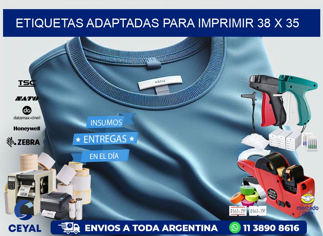 etiquetas adaptadas para imprimir 38 x 35
