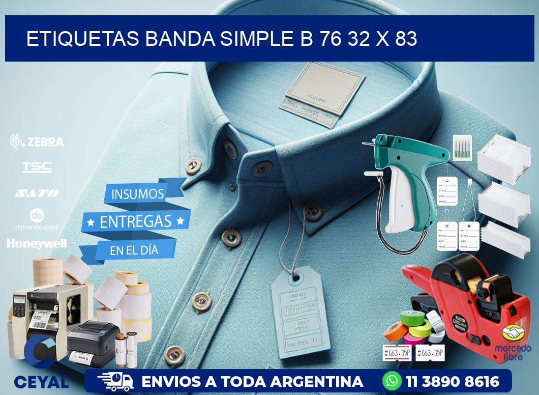 etiquetas banda simple b 76 32 x 83