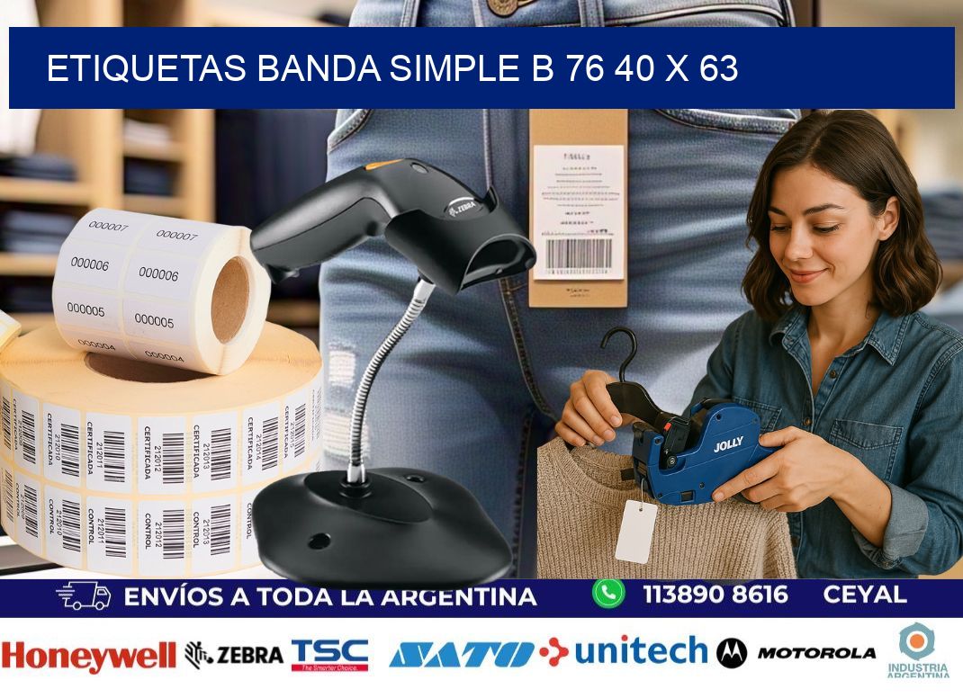 etiquetas banda simple b 76 40 x 63