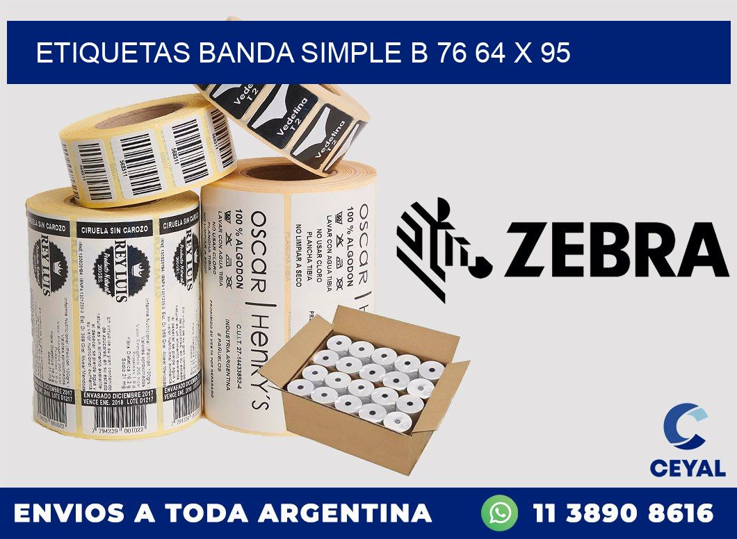 etiquetas banda simple b 76 64 x 95