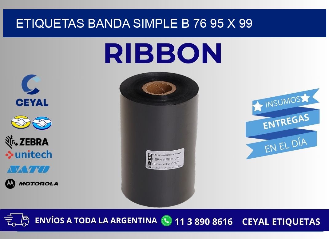 etiquetas banda simple b 76 95 x 99