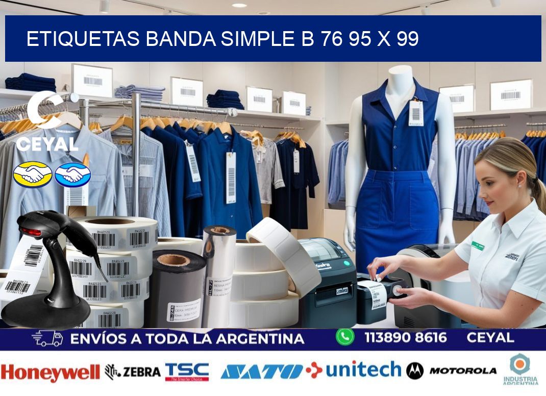 etiquetas banda simple b 76 95 x 99