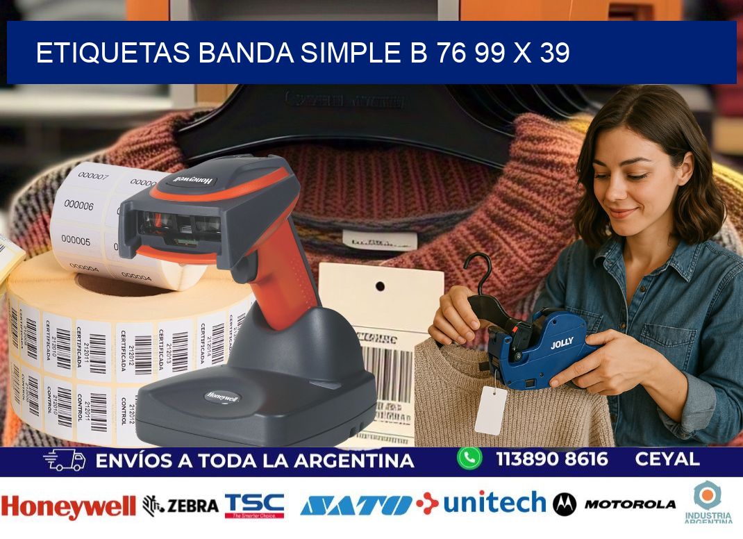 etiquetas banda simple b 76 99 x 39