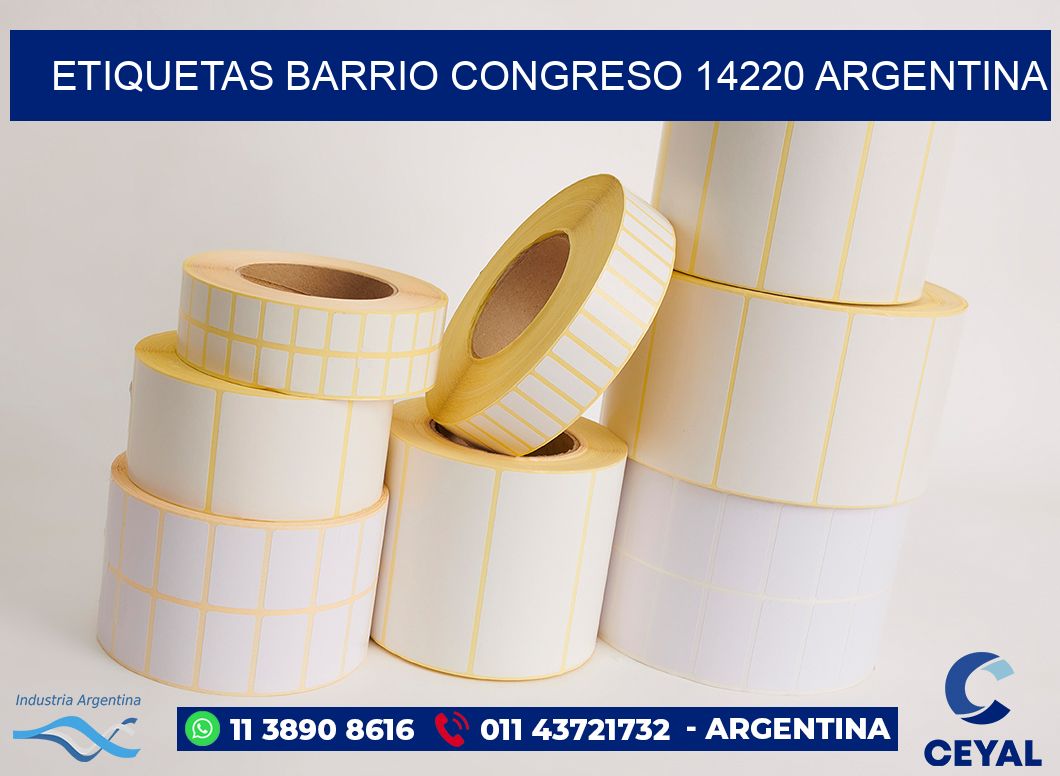 etiquetas barrio congreso 14220 argentina