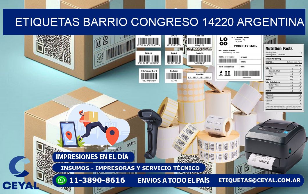 etiquetas barrio congreso 14220 argentina