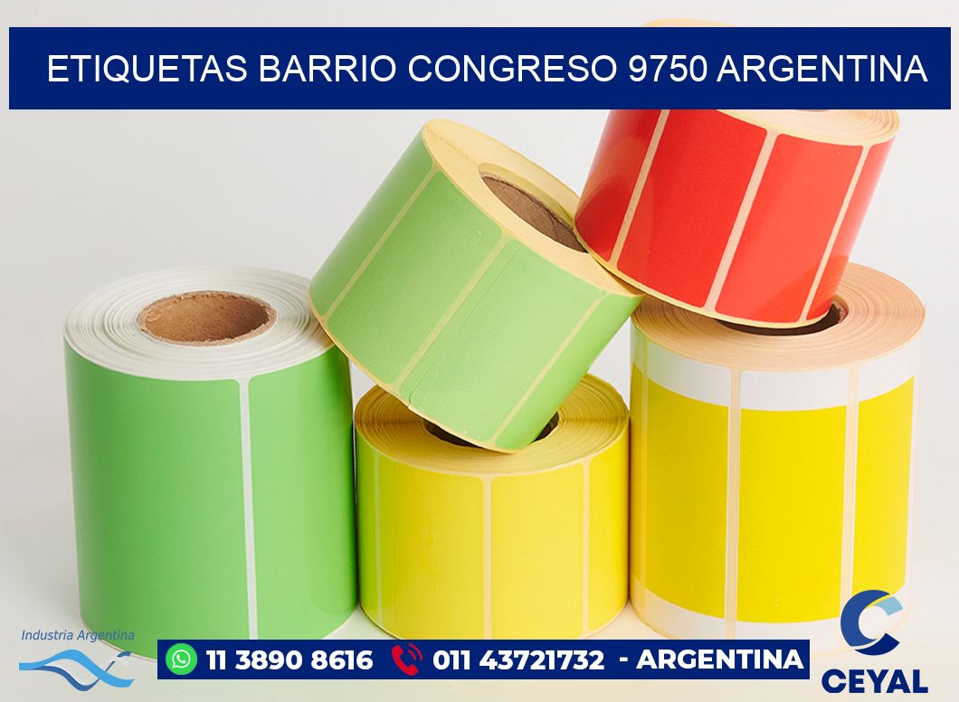 etiquetas barrio congreso 9750 argentina