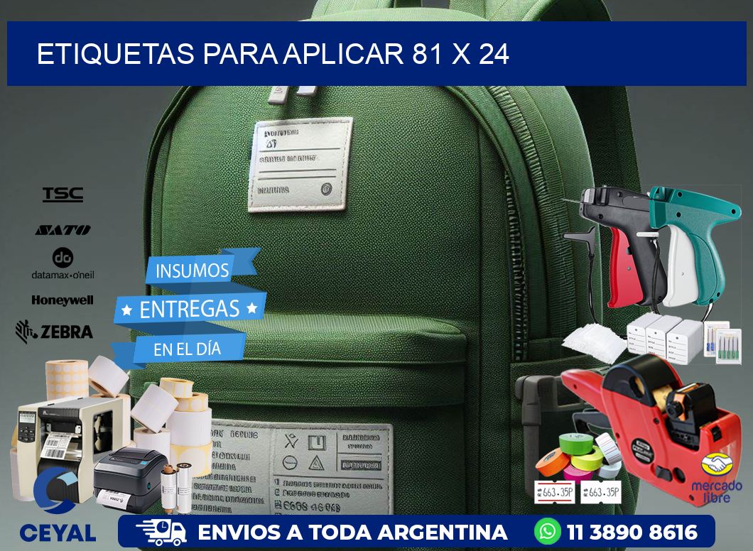 etiquetas para aplicar 81 x 24