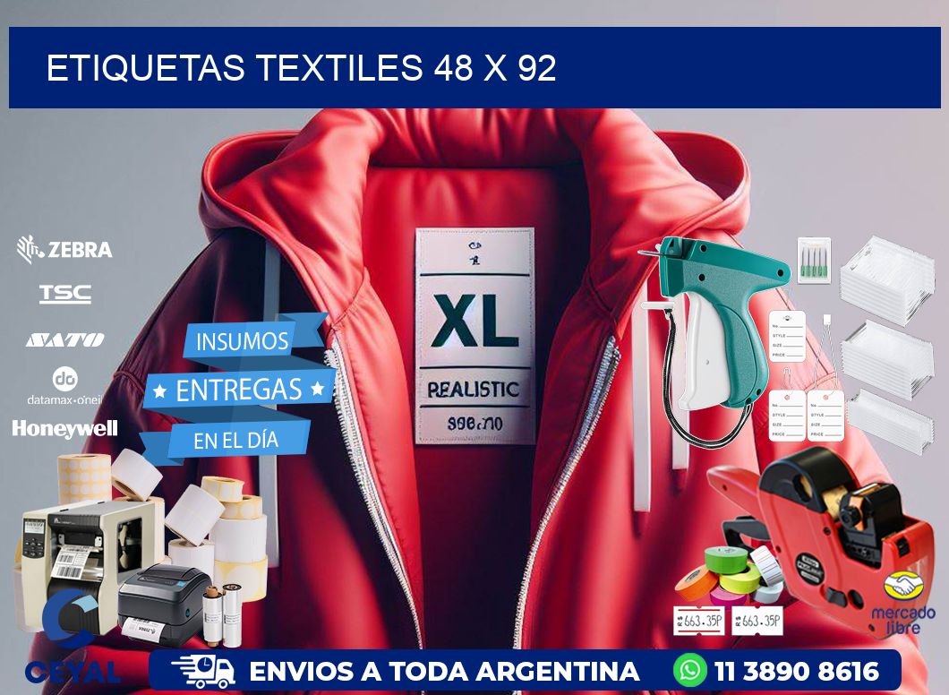 etiquetas textiles 48 x 92