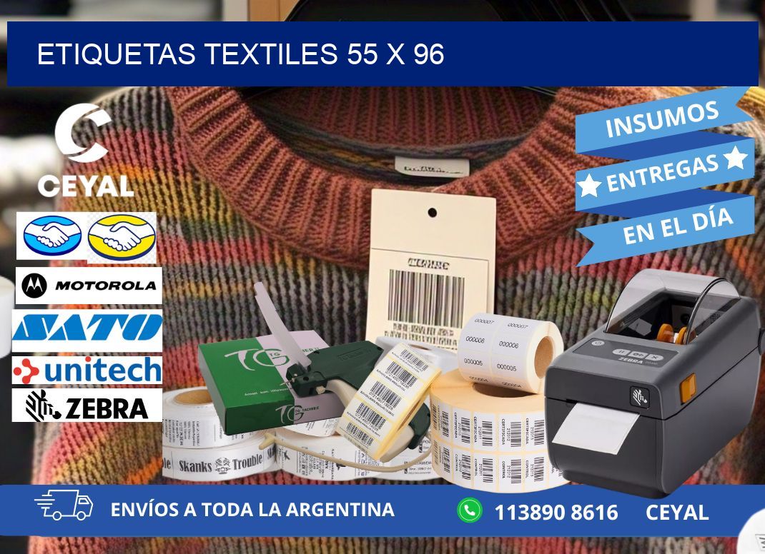 etiquetas textiles 55 x 96