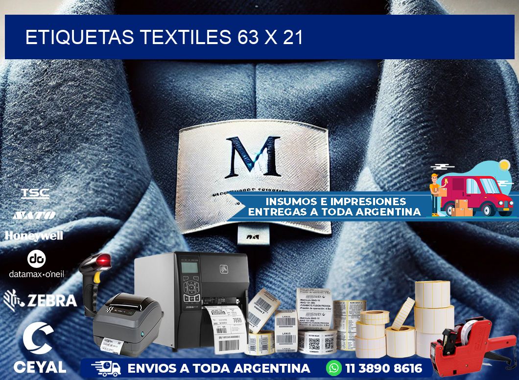 etiquetas textiles 63 x 21