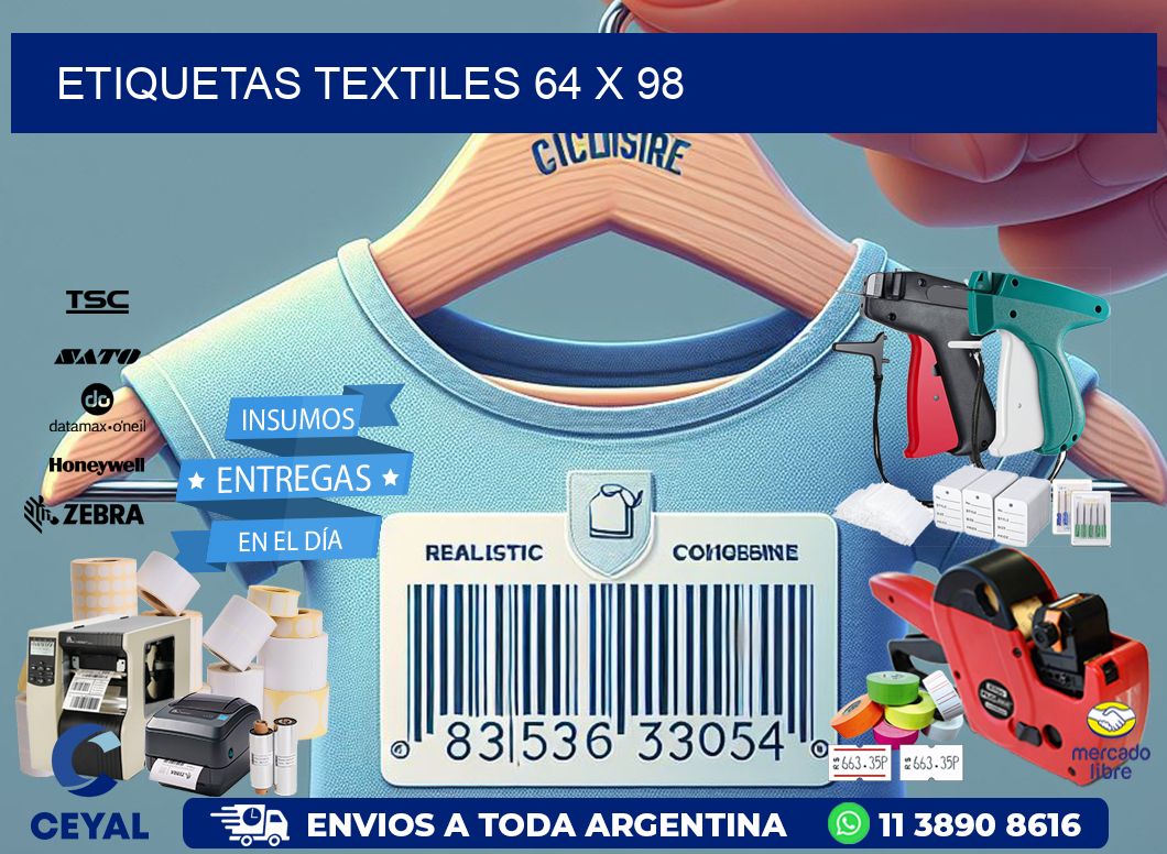 etiquetas textiles 64 x 98