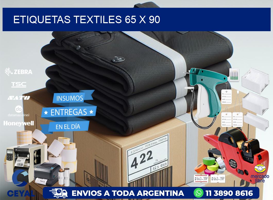 etiquetas textiles 65 x 90