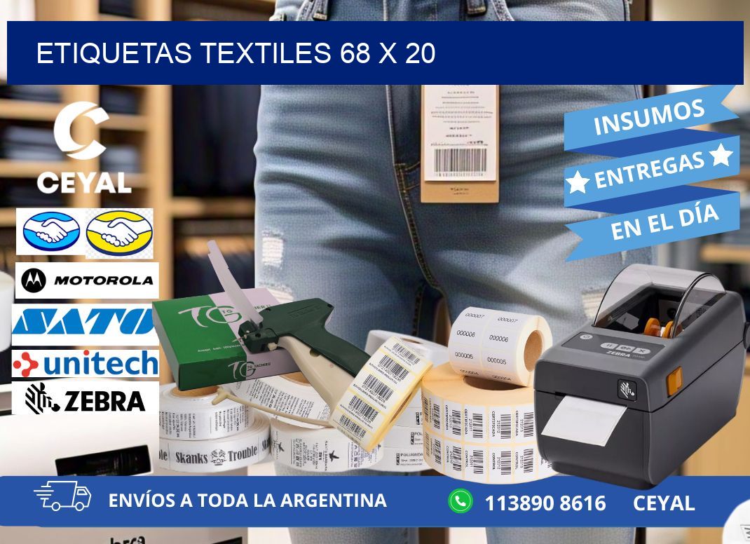 etiquetas textiles 68 x 20