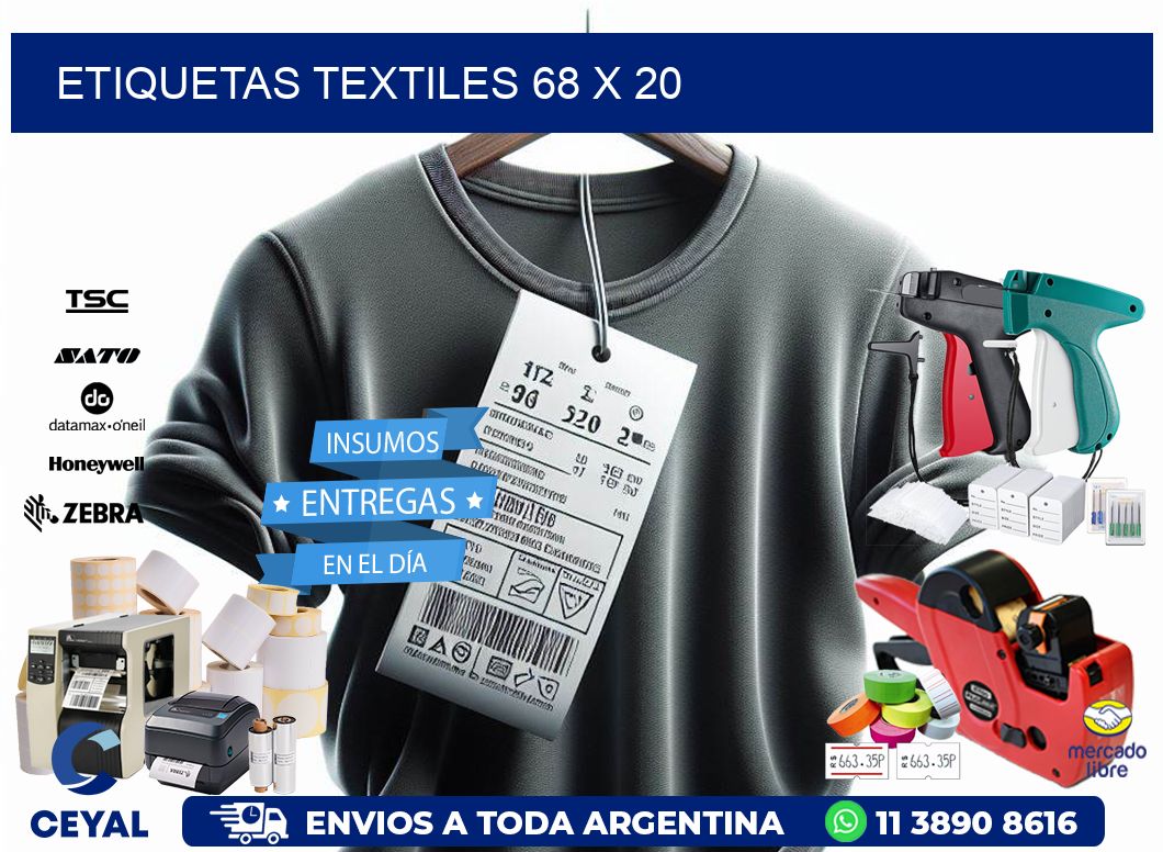 etiquetas textiles 68 x 20