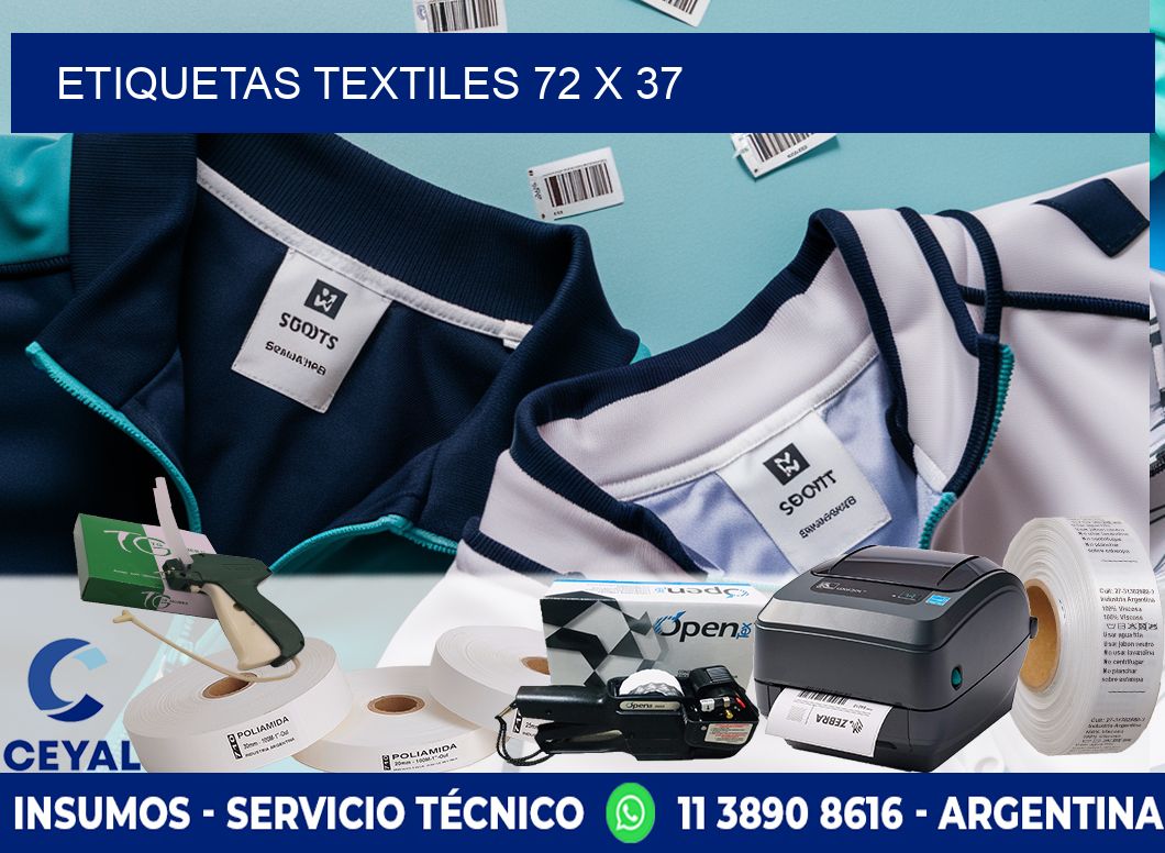 etiquetas textiles 72 x 37