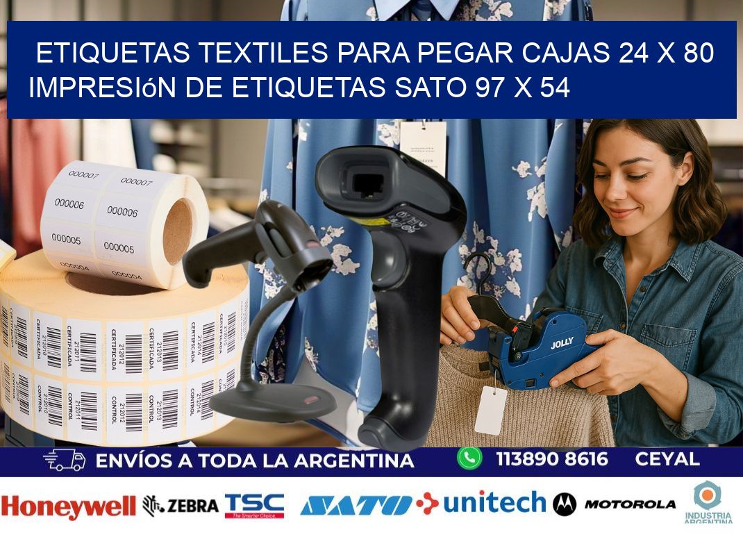 etiquetas textiles para pegar cajas 24 x 80 impresión de etiquetas sato 97 x 54