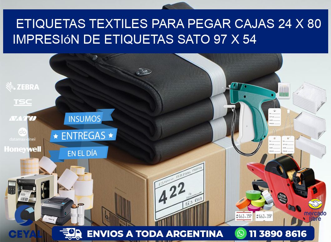 etiquetas textiles para pegar cajas 24 x 80 impresión de etiquetas sato 97 x 54
