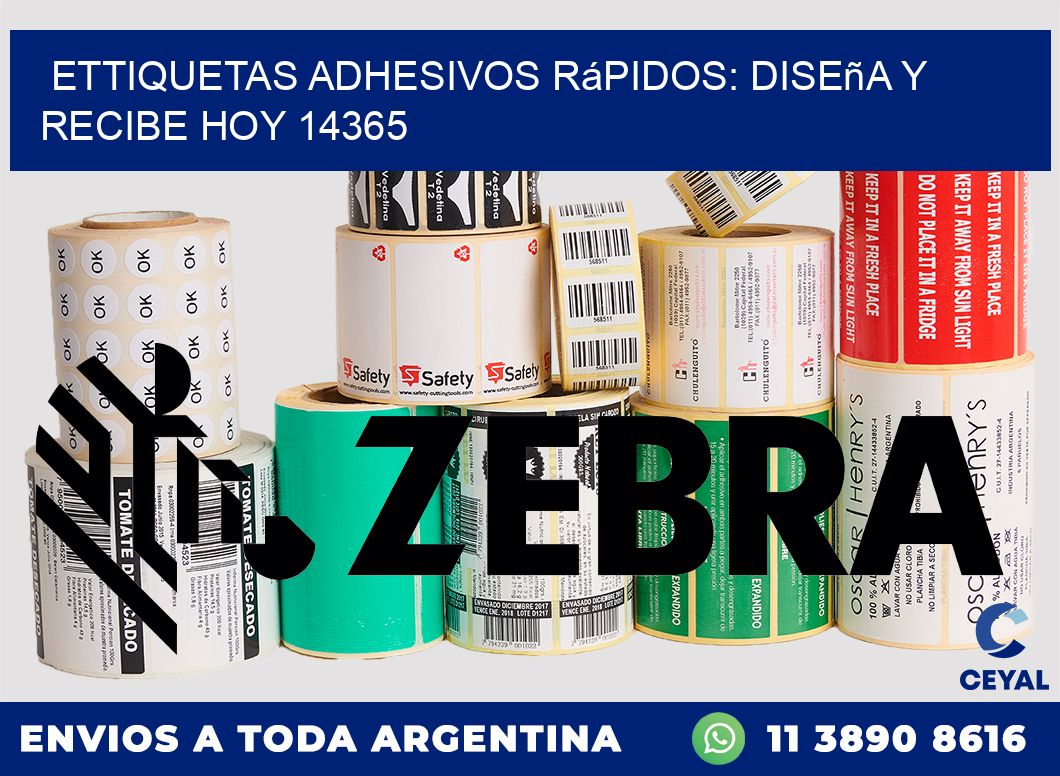 ettiquetas Adhesivos Rápidos: Diseña y Recibe Hoy 14365
