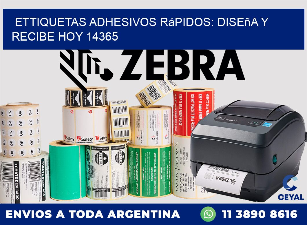 ettiquetas Adhesivos Rápidos: Diseña y Recibe Hoy 14365