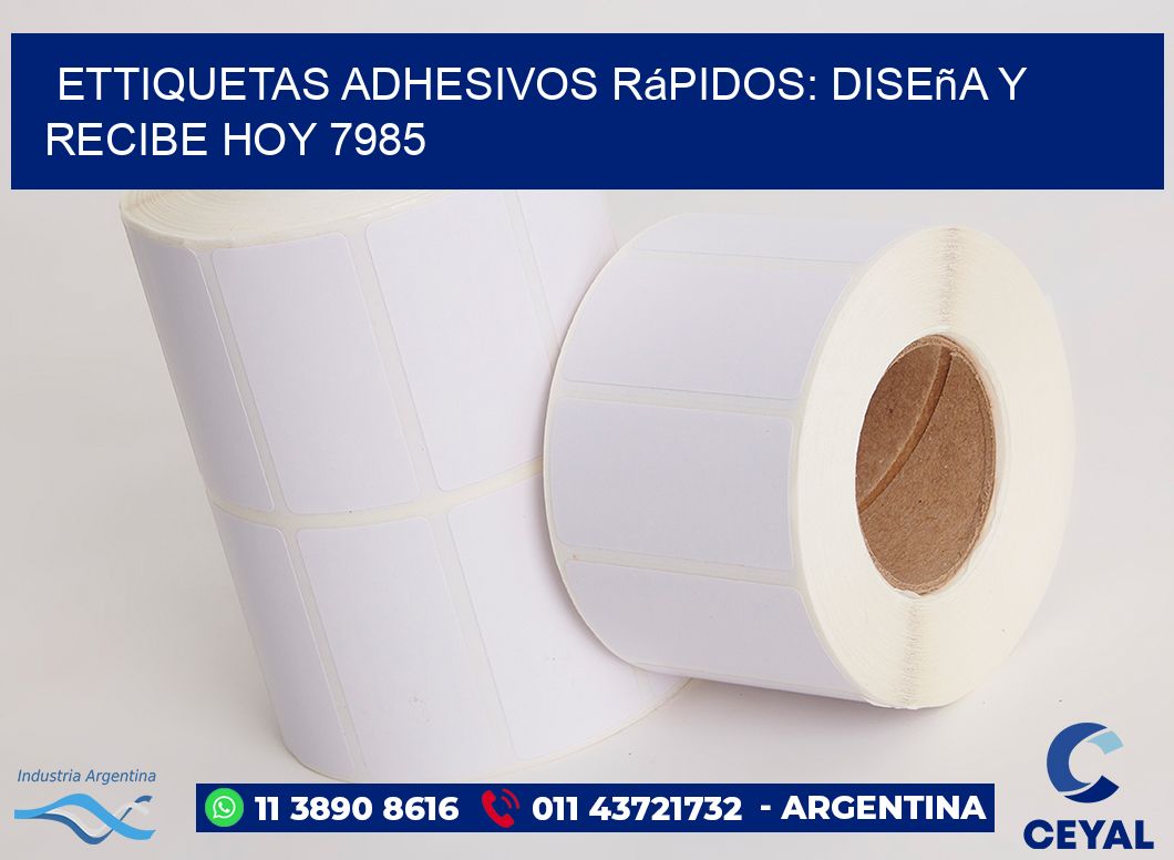 ettiquetas Adhesivos Rápidos: Diseña y Recibe Hoy 7985