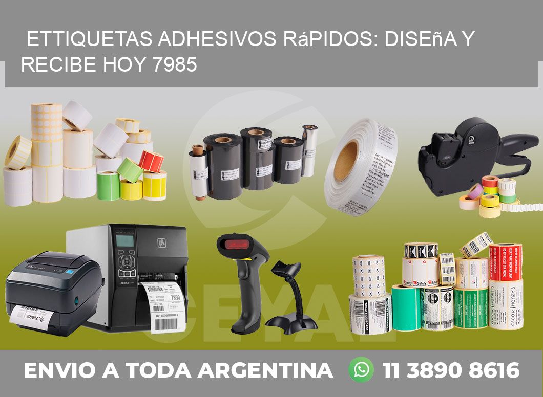 ettiquetas Adhesivos Rápidos: Diseña y Recibe Hoy 7985