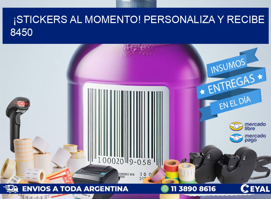 ¡Stickers al Momento! Personaliza y Recibe 8450