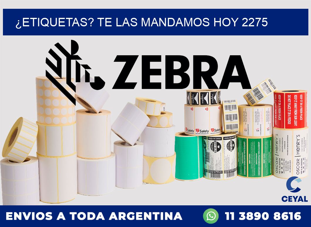 ¿Etiquetas? Te las Mandamos Hoy 2275