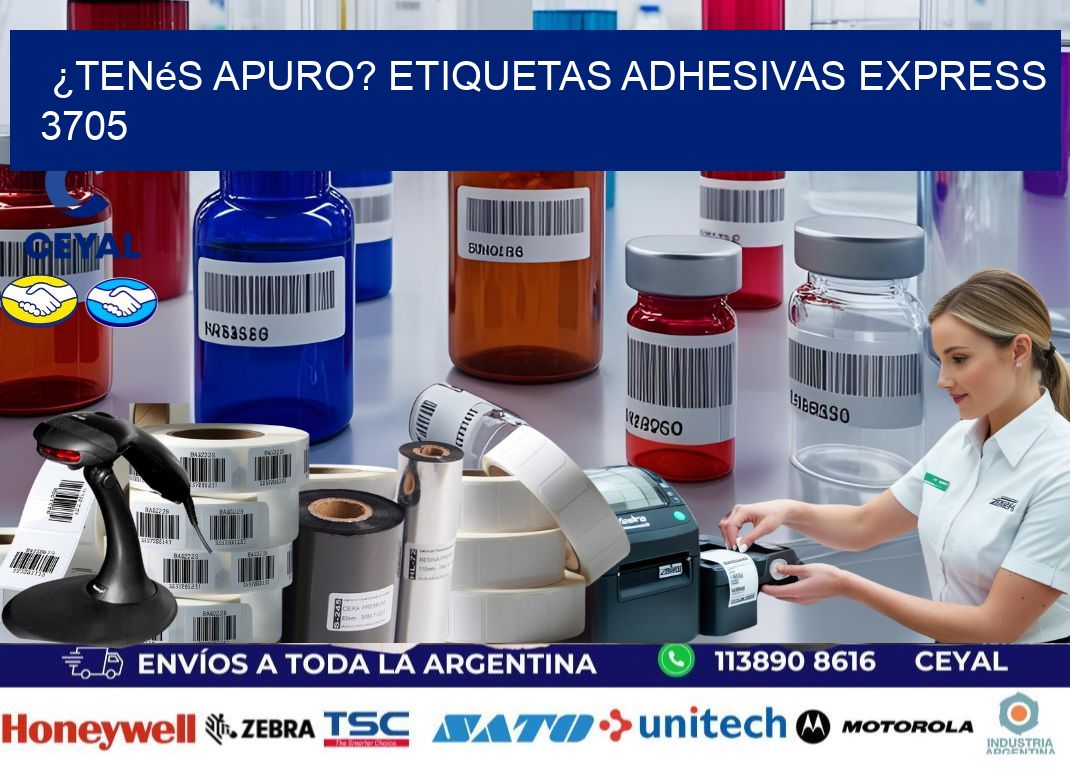 ¿Tenés Apuro? Etiquetas Adhesivas Express 3705
