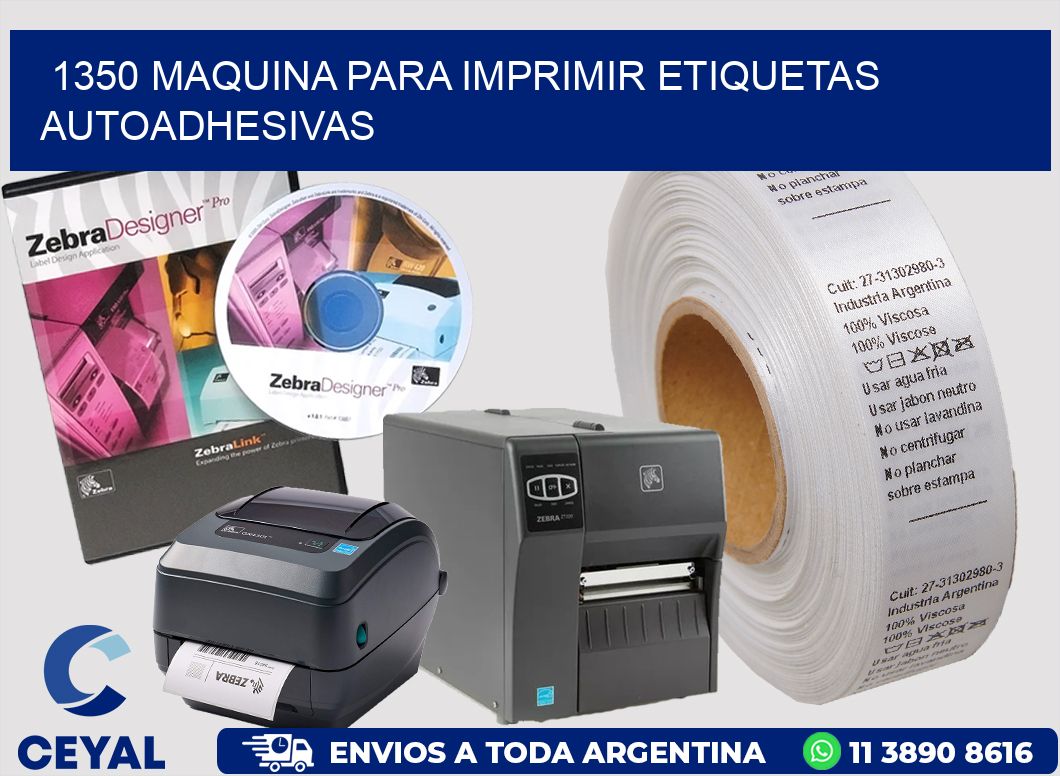 1350 maquina para imprimir etiquetas autoadhesivas