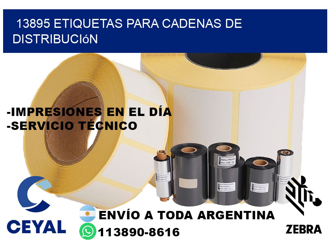 13895 Etiquetas para cadenas de distribución