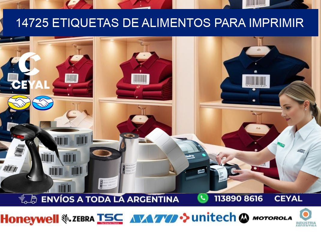 14725 Etiquetas de alimentos para imprimir