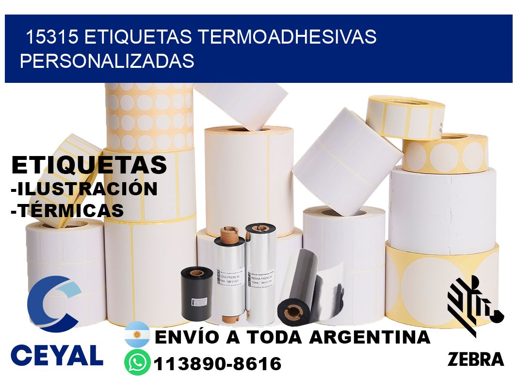 15315 Etiquetas termoadhesivas personalizadas