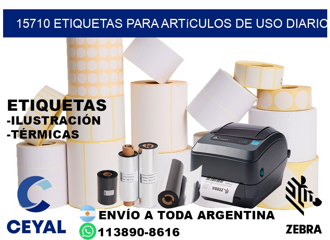15710 Etiquetas para artículos de uso diario