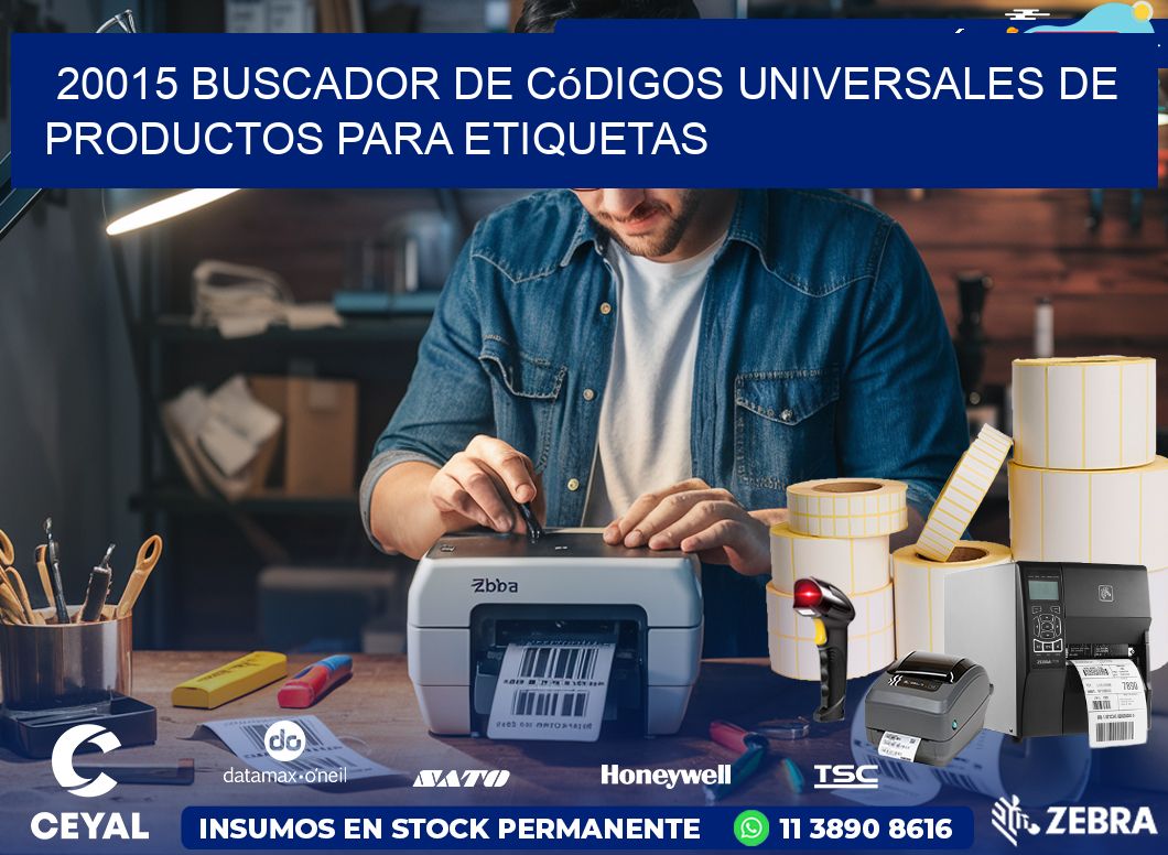 20015 Buscador de códigos universales de productos para etiquetas