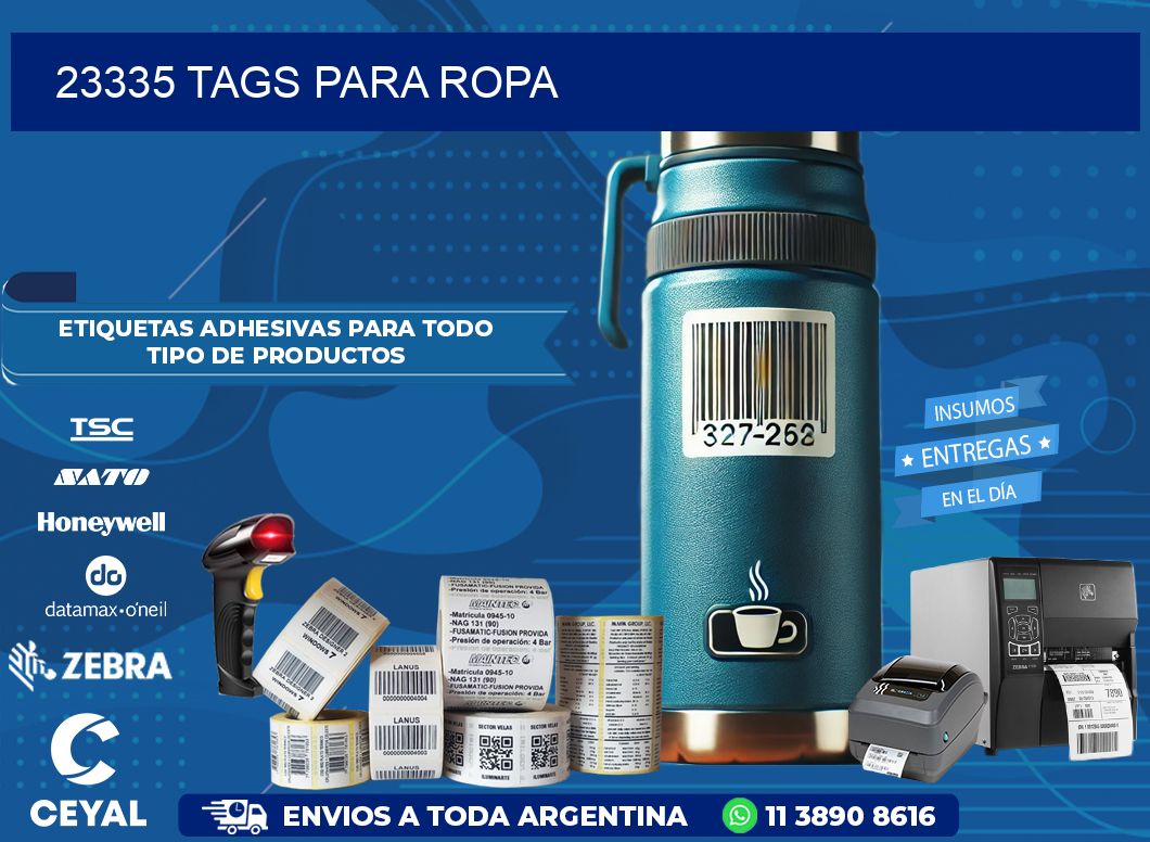 23335 Tags para ropa