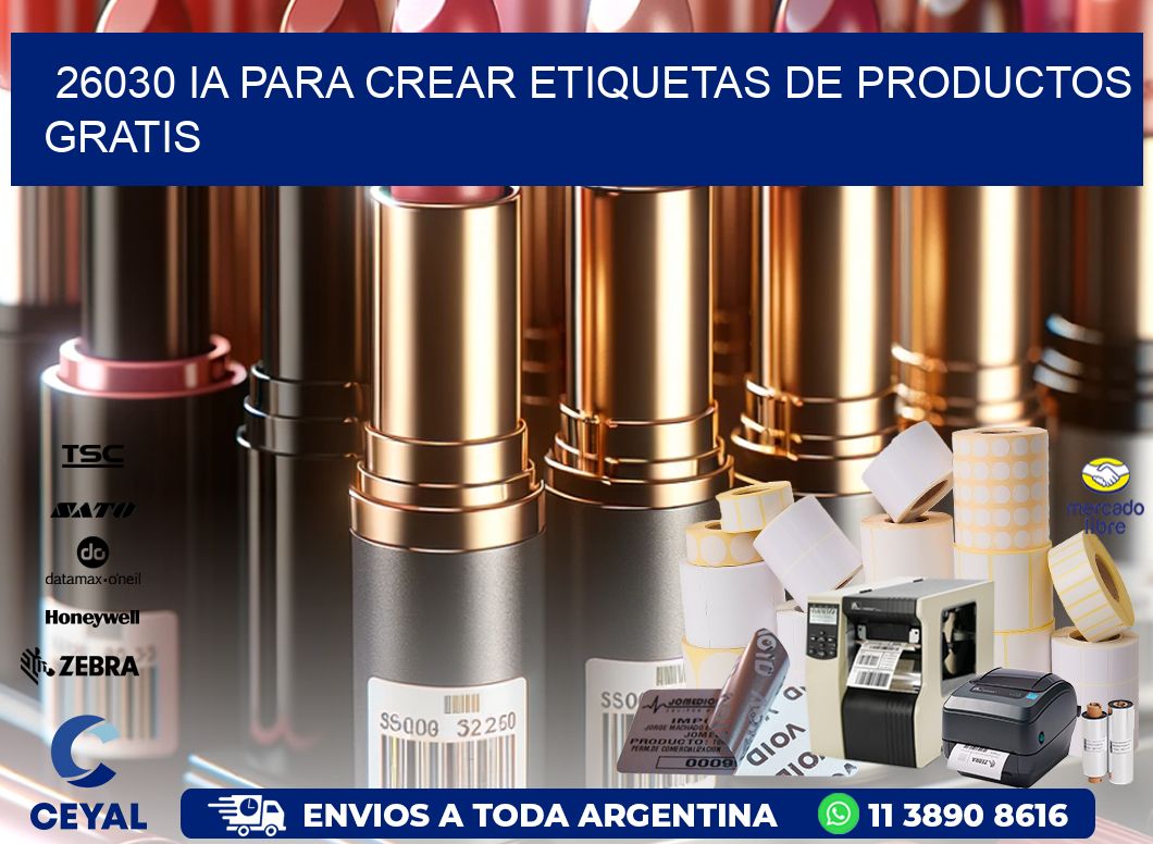 26030 IA para crear etiquetas de productos gratis