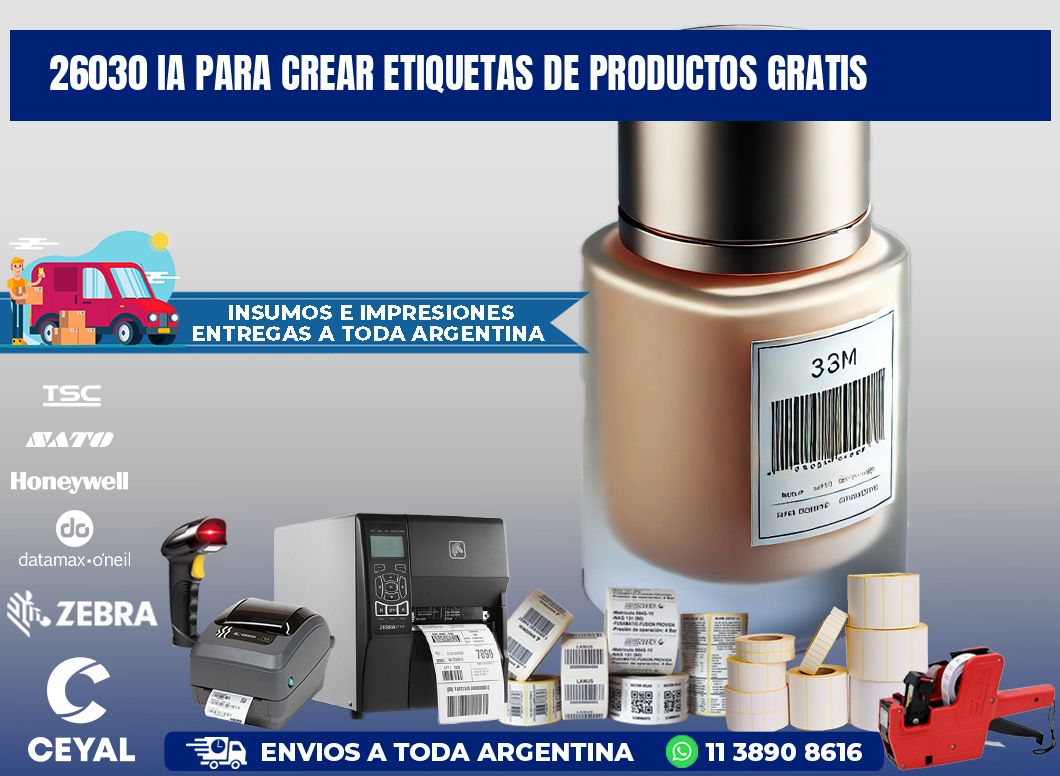 26030 IA para crear etiquetas de productos gratis