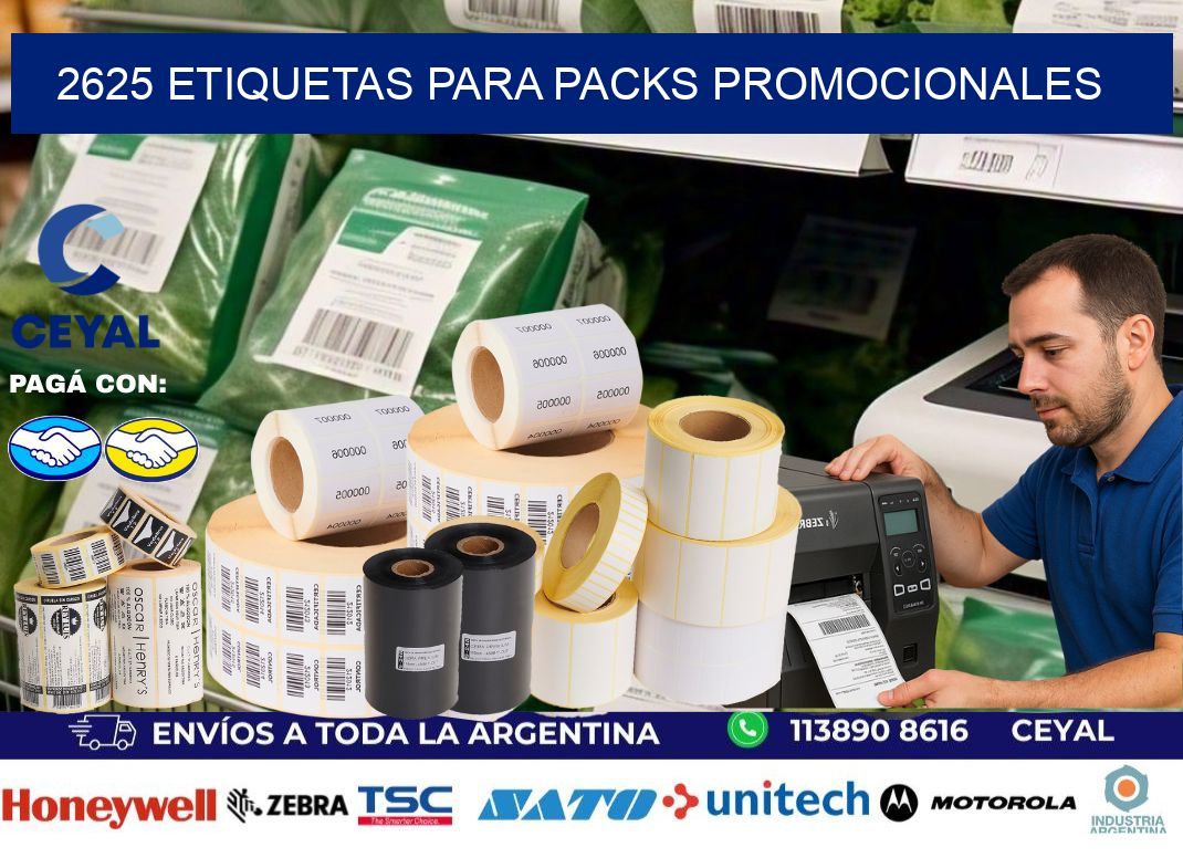 2625 Etiquetas para packs promocionales