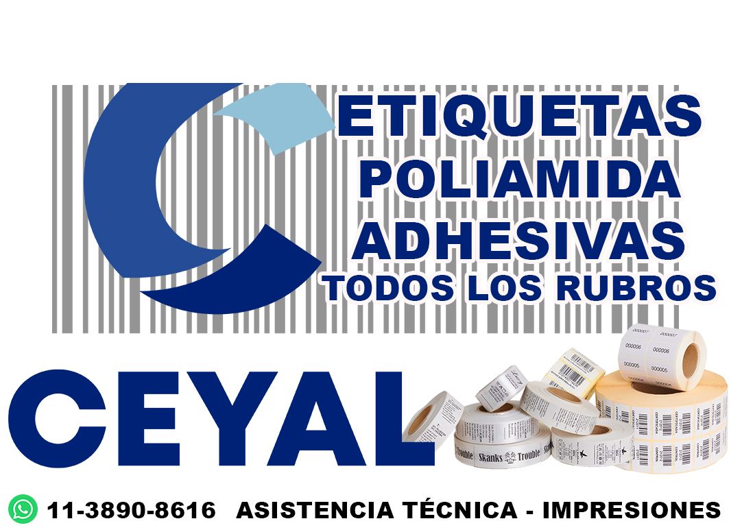 28495 Etiquetas adhesivas ean13 textil