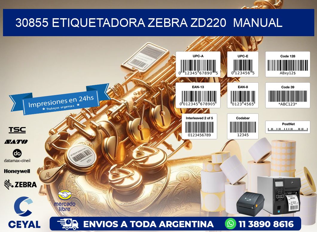 30855 Etiquetadora Zebra ZD220 manual