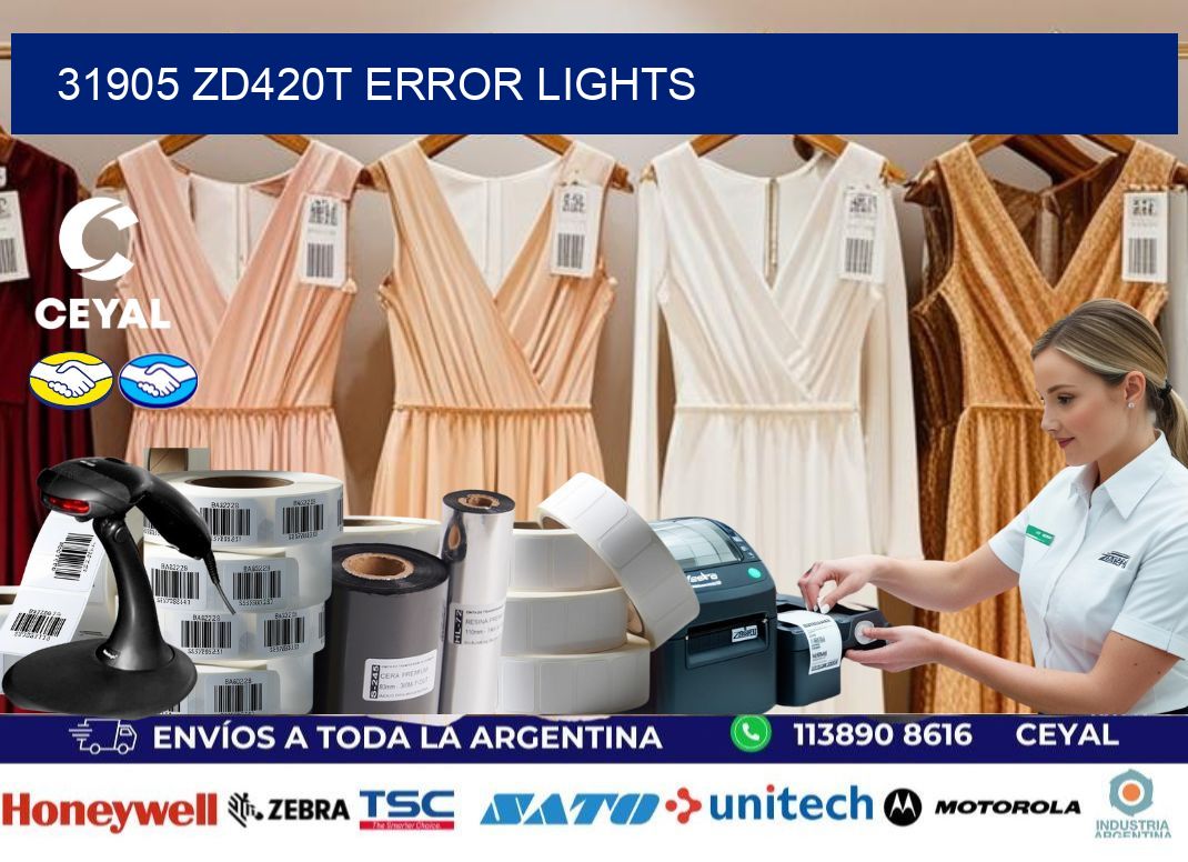 31905 ZD420t error lights