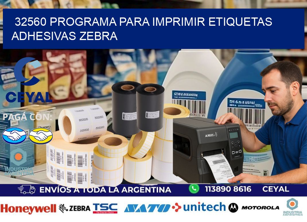 32560 Programa para imprimir etiquetas adhesivas zebra