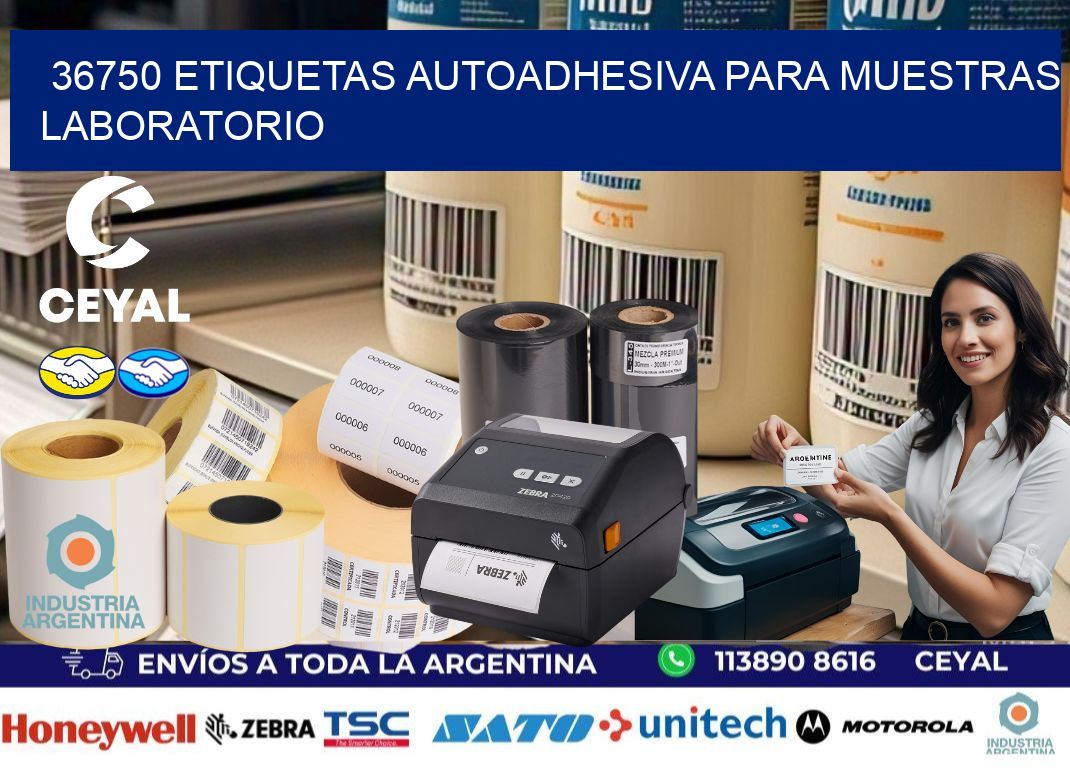 36750 etiquetas autoadhesiva para muestras laboratorio