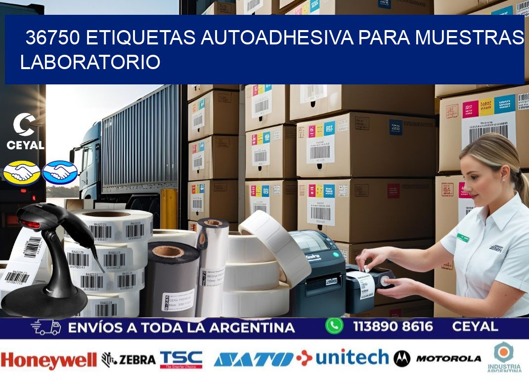 36750 etiquetas autoadhesiva para muestras laboratorio