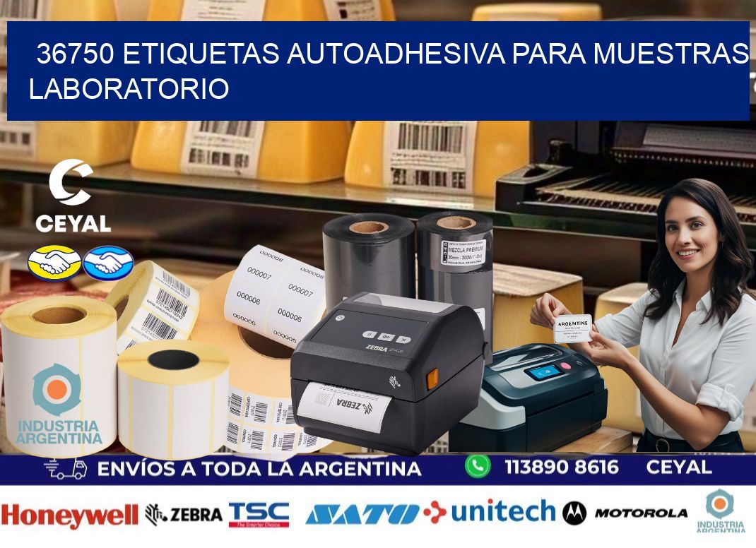 36750 etiquetas autoadhesiva para muestras laboratorio