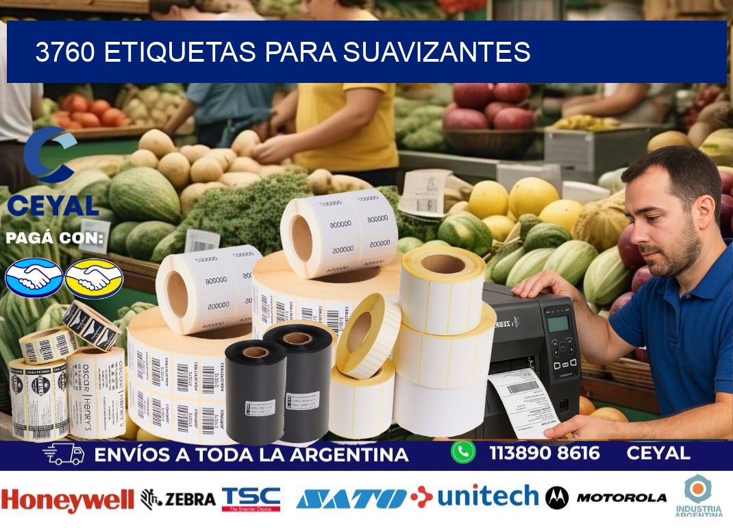 3760 Etiquetas para suavizantes