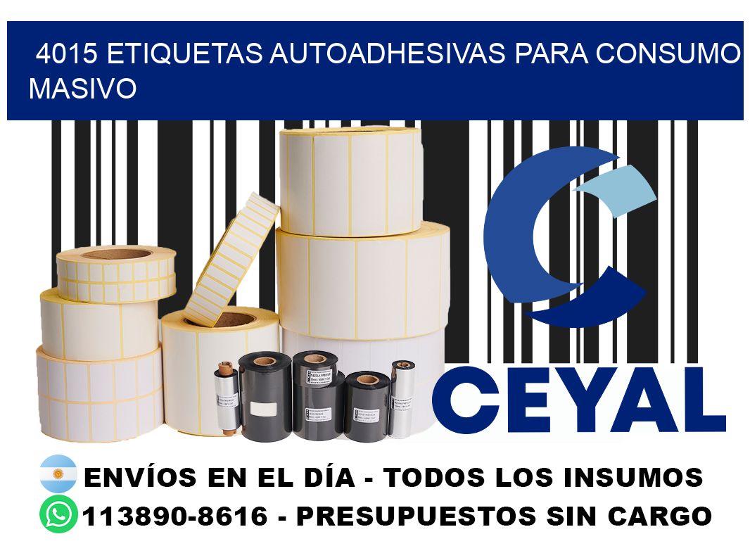 4015 Etiquetas autoadhesivas para consumo masivo